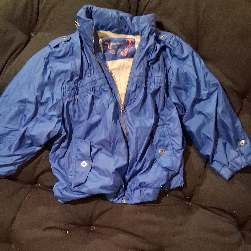 Eddie Bauer Juniors Royal Blue Raincoat